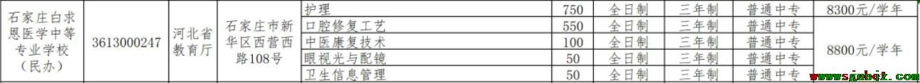 石家庄白求恩医学中等专业学校2024年招生计划.png